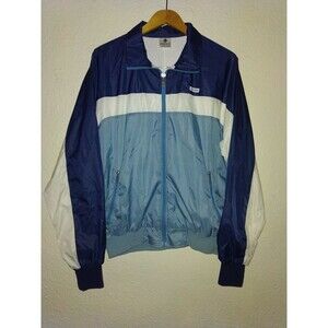 Vintage Descente Mens Large Blue WindbreakerJacket Pants Track suit JAPAN Made
